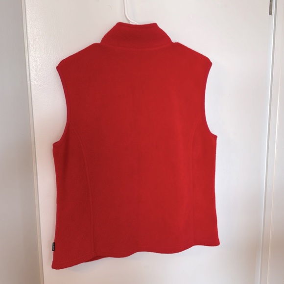 Red NY Jeans Fleece Zip up Vest Size L - Picture 5 of 7